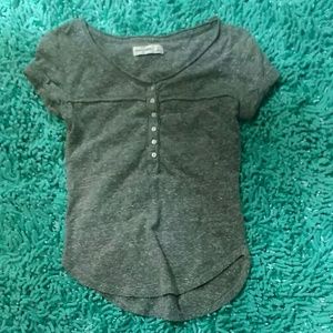 Grey cotton T - shirt